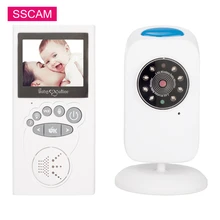 Беспроводная цифровая радионяня с ночным видением, двусторонняя аудиосистема для сна, музыка, контроль температуры для младенцев, видео с батареей