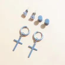 6 шт./компл. V серьги DNA корейские серьги K-POP Длинные мужские в стиле группы Bangtan Boys V DNA серьги-гвоздики для женщин и мужчин BTSARMY аксессуары для альбомов