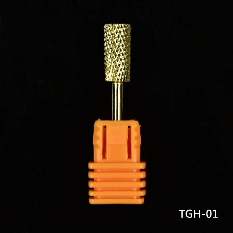 1 шт. вольфрамовое Золотое сверло для ногтей машинка для маникюра Электрический Плоский Топ Буровое Сверло аксессуары маникюр, ультрафиолетовый, светодиодный резак инструмент для маникюра - Цвет: gold