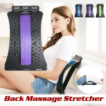 

Back Stretch Equipment Massager Magic Stretcher Fitness Lumbar Support Relaxation Spine Pain Relief