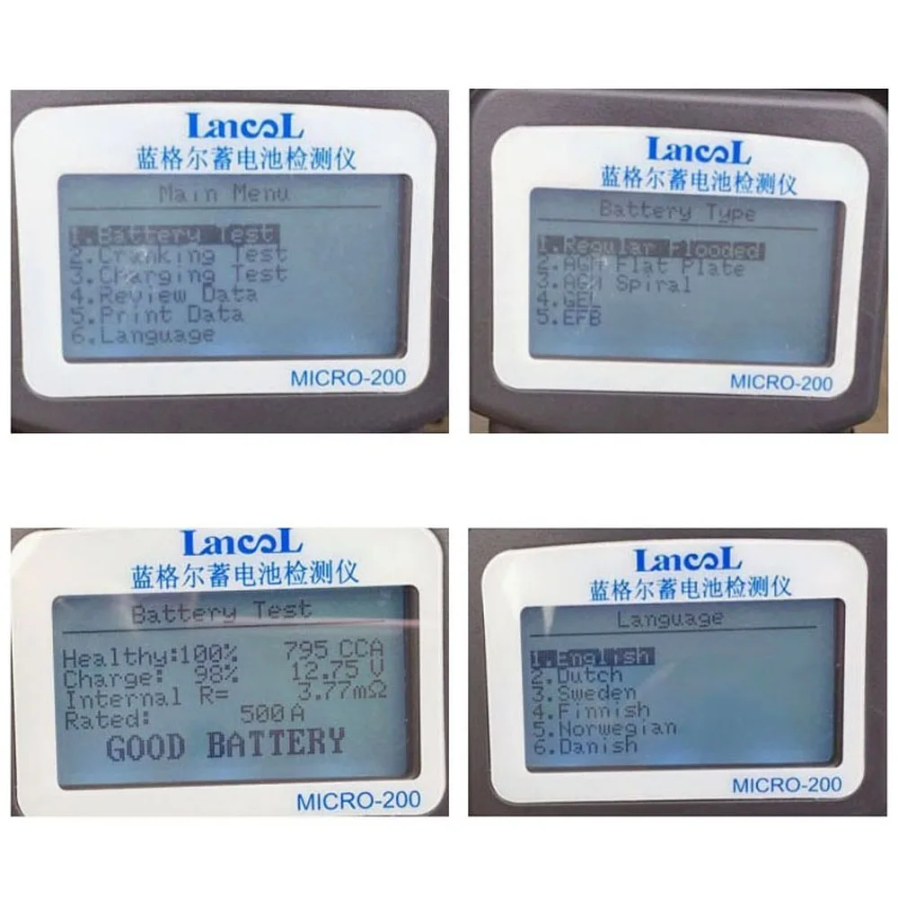 MICRO-200 Car Battery Conductance Tester