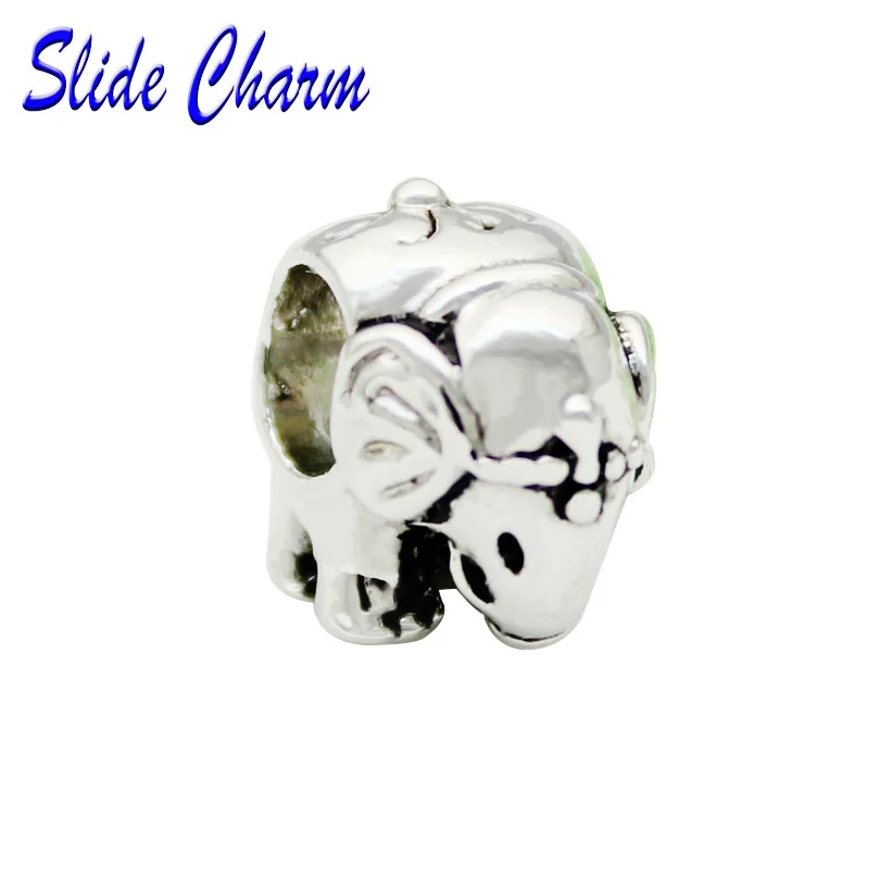para pulsera Pandora, Charms de elefante, Tailandia, Animal, amuletos de la suerte, cuentas niño para la fabricación de -