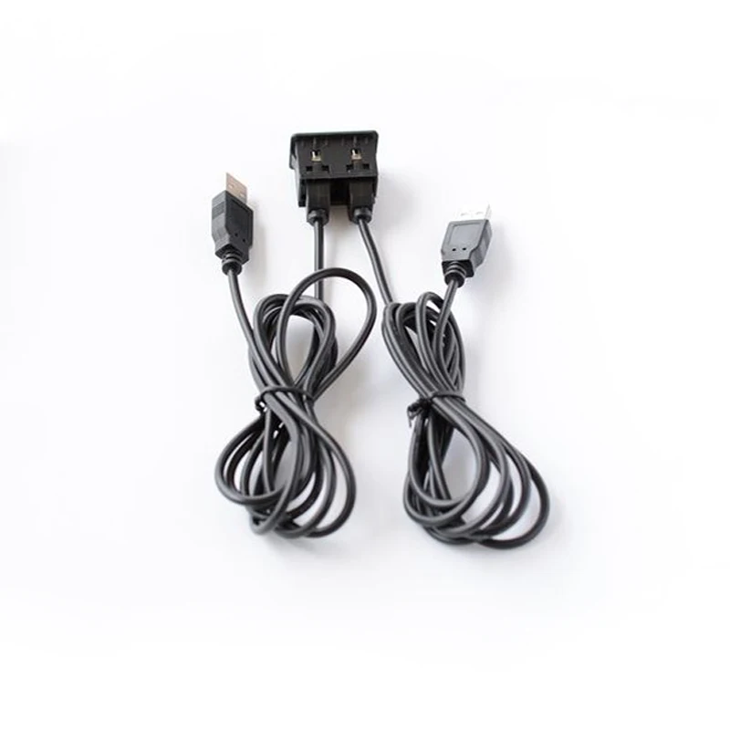 Biurlink 2 USB порта двойной разъем зарядный кабель аудио линия адаптер для BMW E46 E39 E53