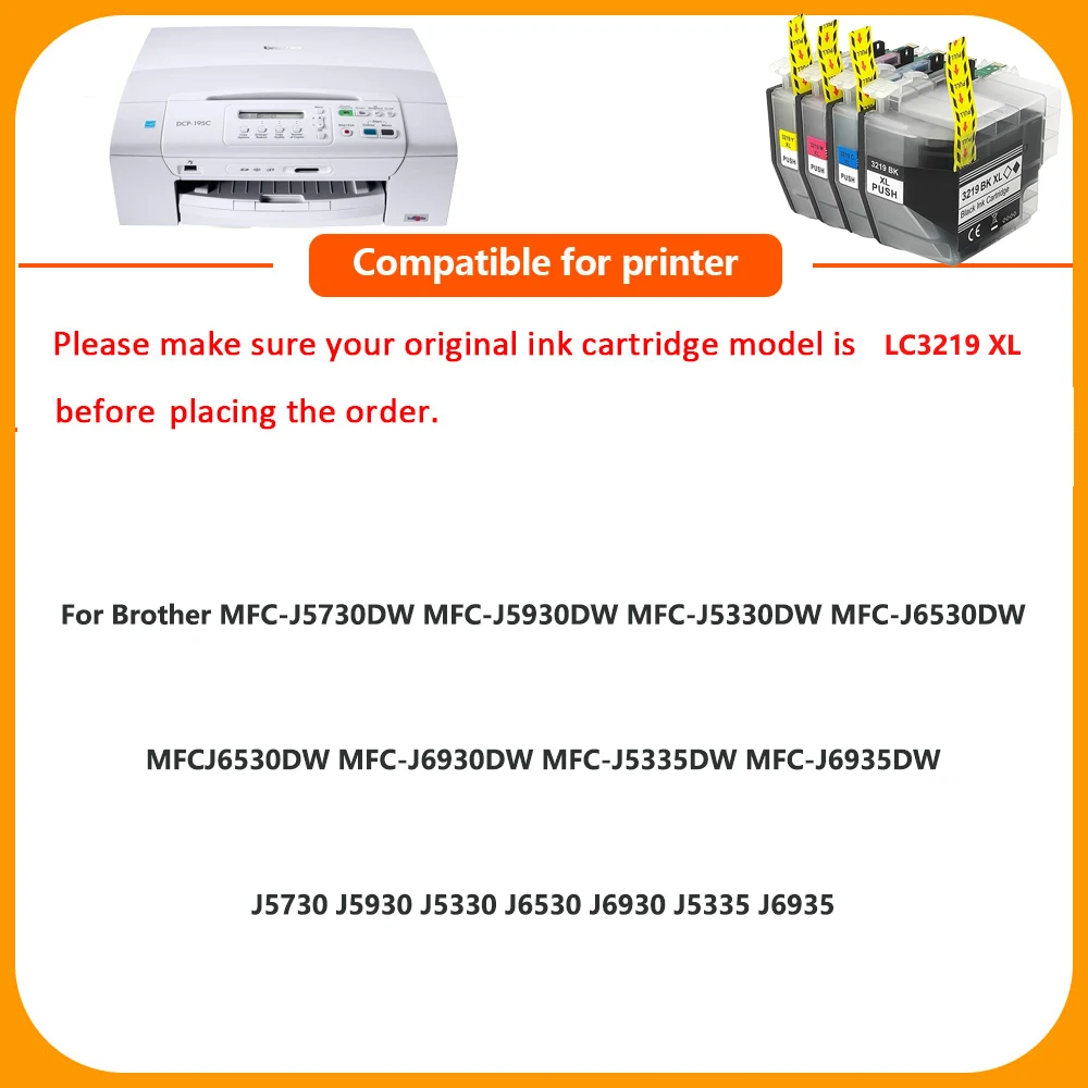 thumbnail image 2 of LC3217 LC3219 Refill Ink Cartridge For Brother MFC-J5330 MFC-J5335 MFC-J5730 MFC-J5930 MFC-J6530 MFC-J6930 MFC-J6935 2 of 9