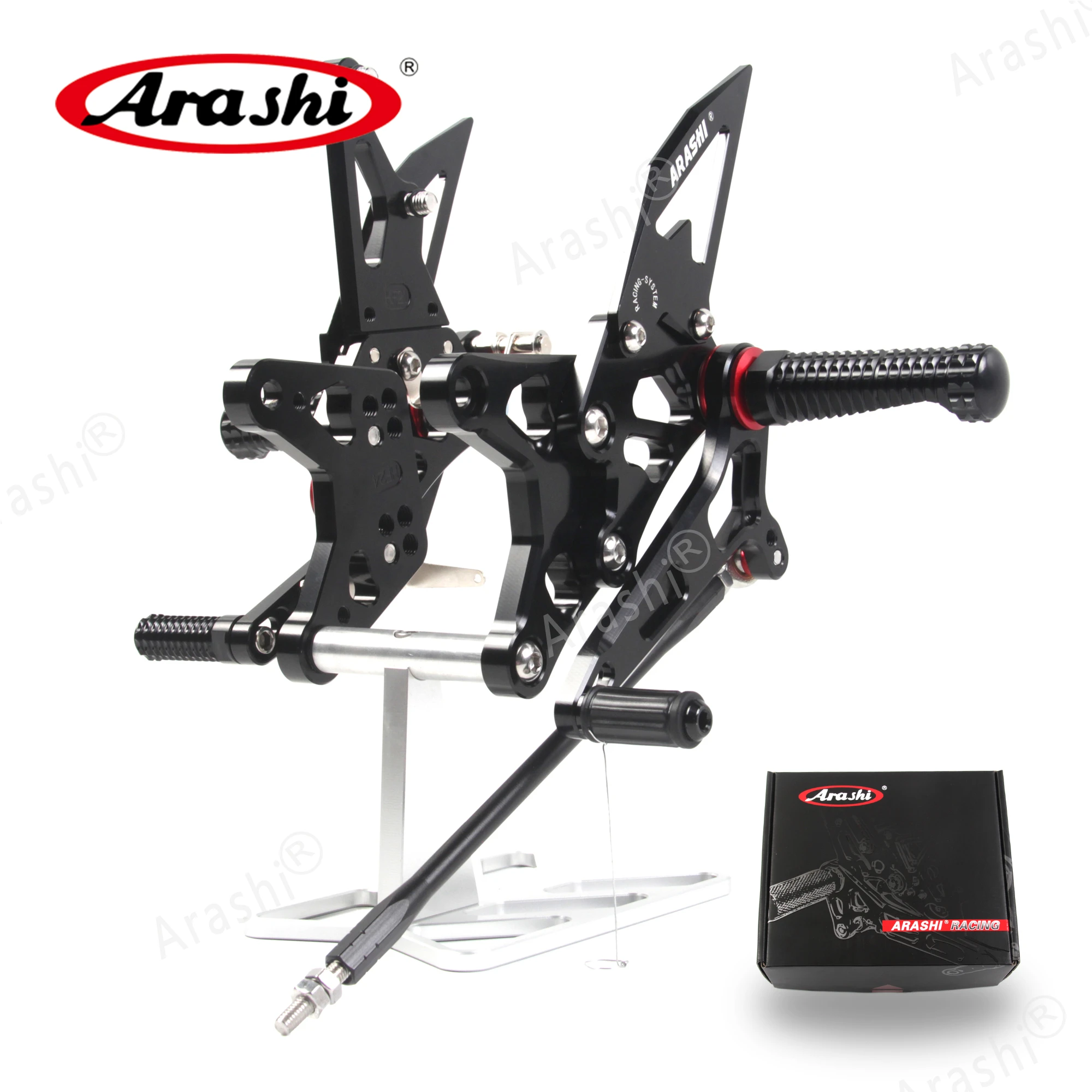 Подножки Arashi NINJA ZX6R 09-14 QS регулируемая подножка для KAWASAKI ZX-6R ZX636 2009 2010 2011 2012 2013 2014 |
