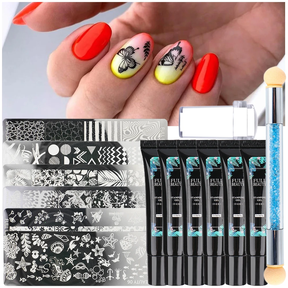 Amazon.com : Major Dijit Nail Stamping Polish Gel Pack of 10 Colors 8ML UV  LED Nail Art Gel Polish Printed Nail Polish Gel for Nail Stamping Plate :  Beauty & Personal Care