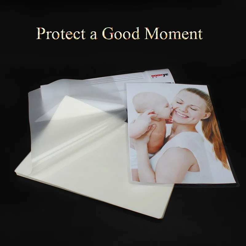 50PCS/lot A4 Thermal Laminating Film PET Plastic Laminator Sheets For Photo  Files Card Picture Lamination 50 mic - AliExpress