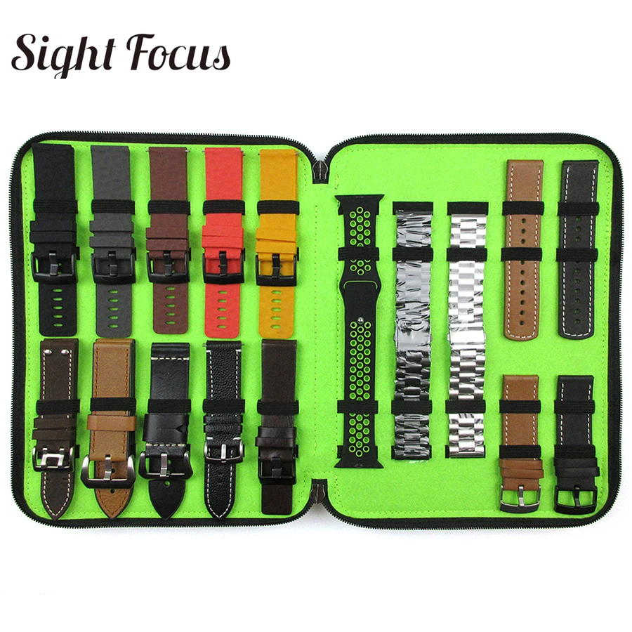 Sight Focus 40 Slot Felt Watch Organizer Box Gray Watch Storage Case Pouch Double Layer Strap Band Organizer Holder Bag watch storage box watchband storage bag watch storage bag watch storage pouch
