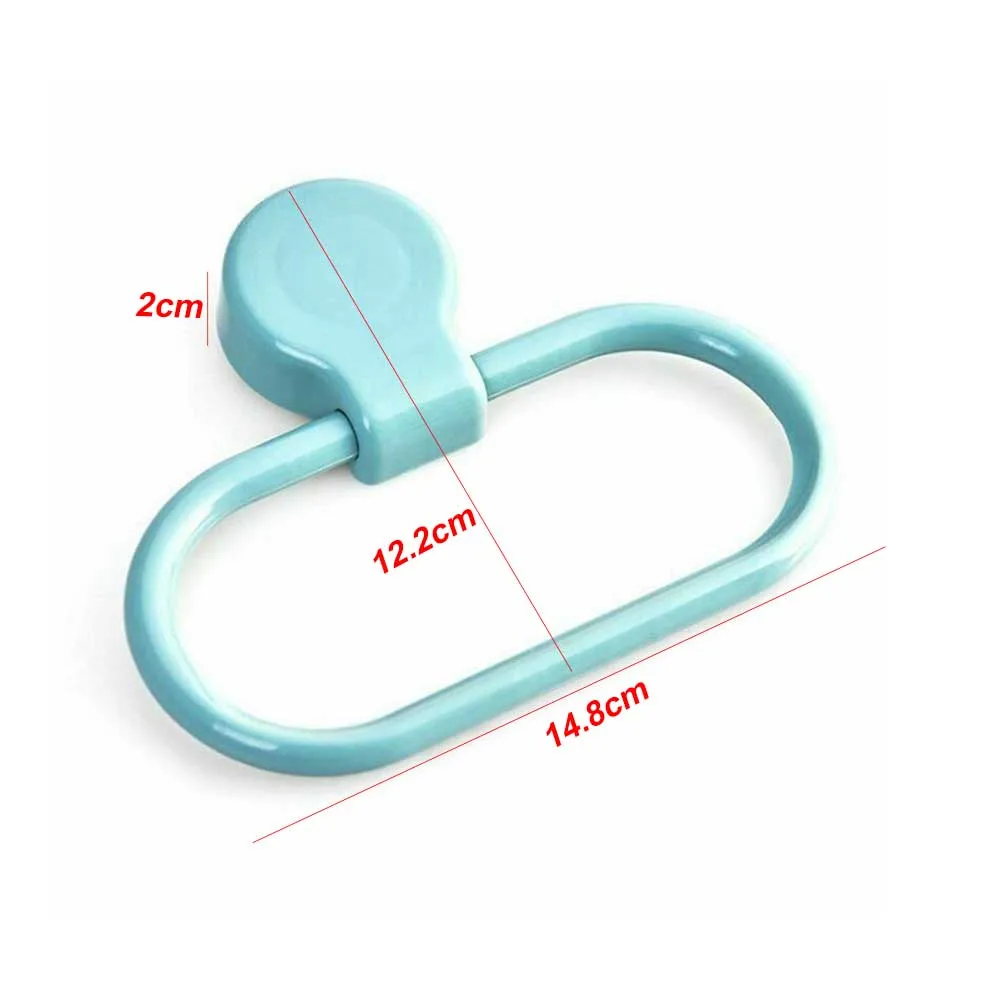 Decoration Hotel Hangers Roll Towel Holder Home Bathroom Storage ABS Ring Self Adhesive Rack Coat Toilet Paper Wall Mount