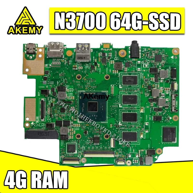 E403SA для ноутбука ASUS материнская плата E403SA E403S N3700 4 ядра 4 ГБ ОЗУ 64 Гб SSD mothebroard ТЕСТ ОК