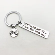 В европейском и американском стиле Лидер продаж вы меня на. Я тоже не люблю эту суку! Брелок из нержавеющей стали