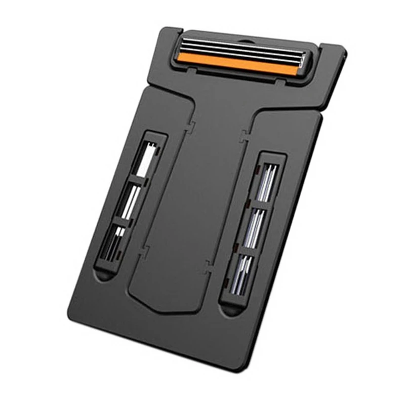 Portable Card Shaver Pocket Razor Safety with Mirror & Blades Men's Trimmer for Outdoor | Красота и здоровье