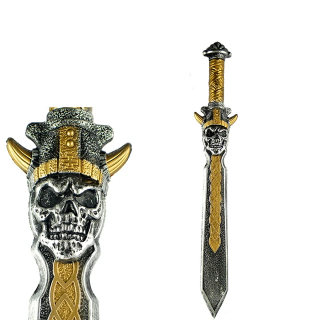Cosplay Halloween Sword Pirate Skull Plastic Weapons Movie Anime Party Show Props Children School Stage Performance Toys 4