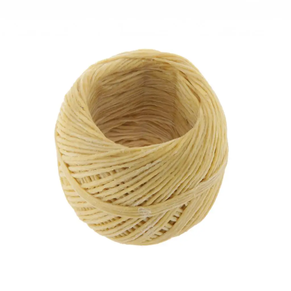Wholesale Organic  Wick Beeswax Coating Candle Wick DIY 200ft 0.1cm - 2 Types Available
