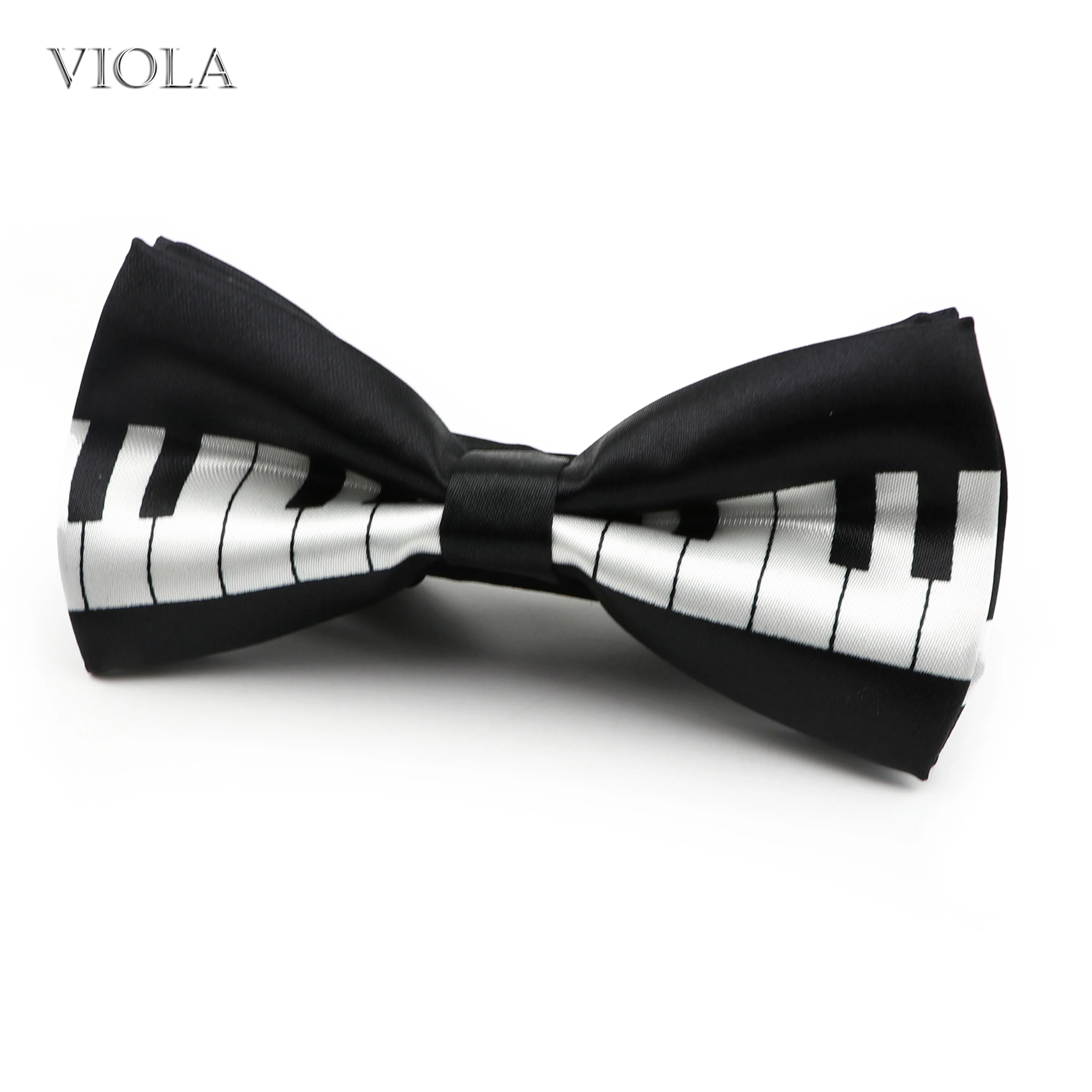 Piano Printed Butterfly Polyester Smooth Bowtie Women Men Music Party Performance Tuxedo Bow Tie Cravat Shirt Accessory Gift