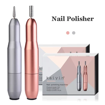 

USB Charging Electric Nail Drill Portable Strong Manicure Machine Mini Nail Polisher Grinder Manicure Nail Tools Kit