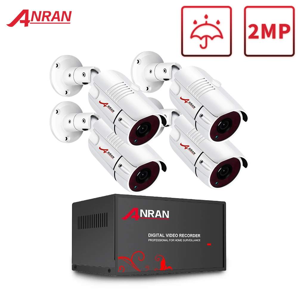 ANRAN 1080P AHD DVR CCTV 4CH система безопасности ИК ночного видения комплект камеры для