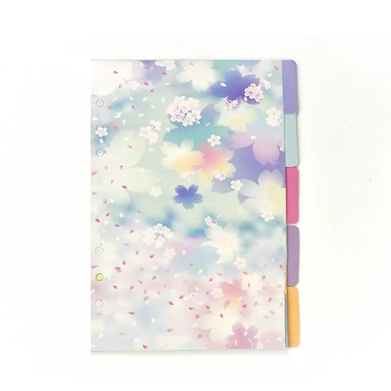 

5 Sheets/pack Sakura Handbook Loose-leaf Core Handbook Separator Page Paper Index Paper Loose Leaf Notebook Weekly Planner