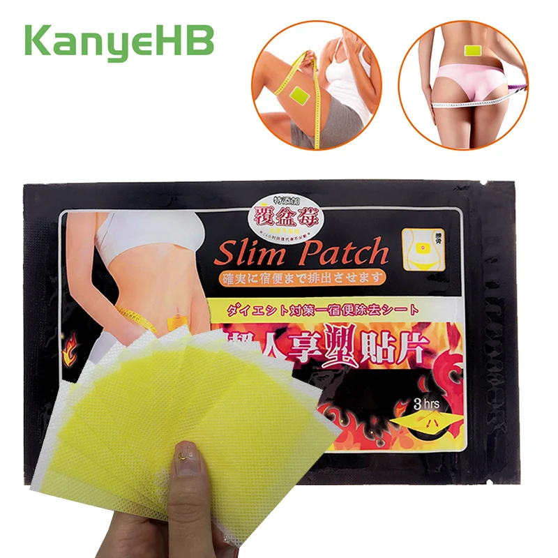 10pcs/bag Slimming Patch Navel Slim Stickers Weight Loss Burning Fat Efficacy Chinese Herbal Medical Plaster H001