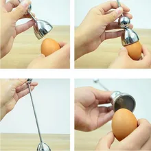 Открывалка для яиц из нержавеющей стали, французский измерительный шарик, нож для ракушек, открывалка для яиц, разделочная скорлупа для яиц