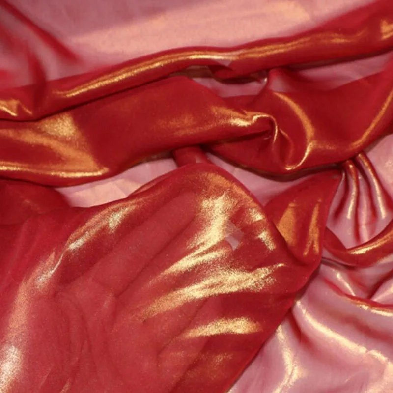 Косплей шифон Ткань 30D Золотой бронзированный ткань блестящая ткань Бронзирующая ткань костюм платье ткань Сделай Сам 1 м/лот