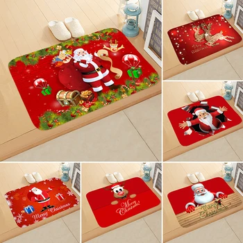 

Merry Christmas Decorations For Home Santa Claus Tree Bathroom Carpet Christmas Ornament Decor 2020 Xmas Gift New Year 2021