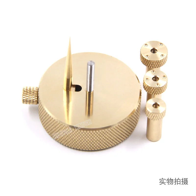 Alloy Watch Movement Balance Wheel Hairspring Support Stand with Nuts Base Accessory Watch Part Repair Tool for Watchmaker