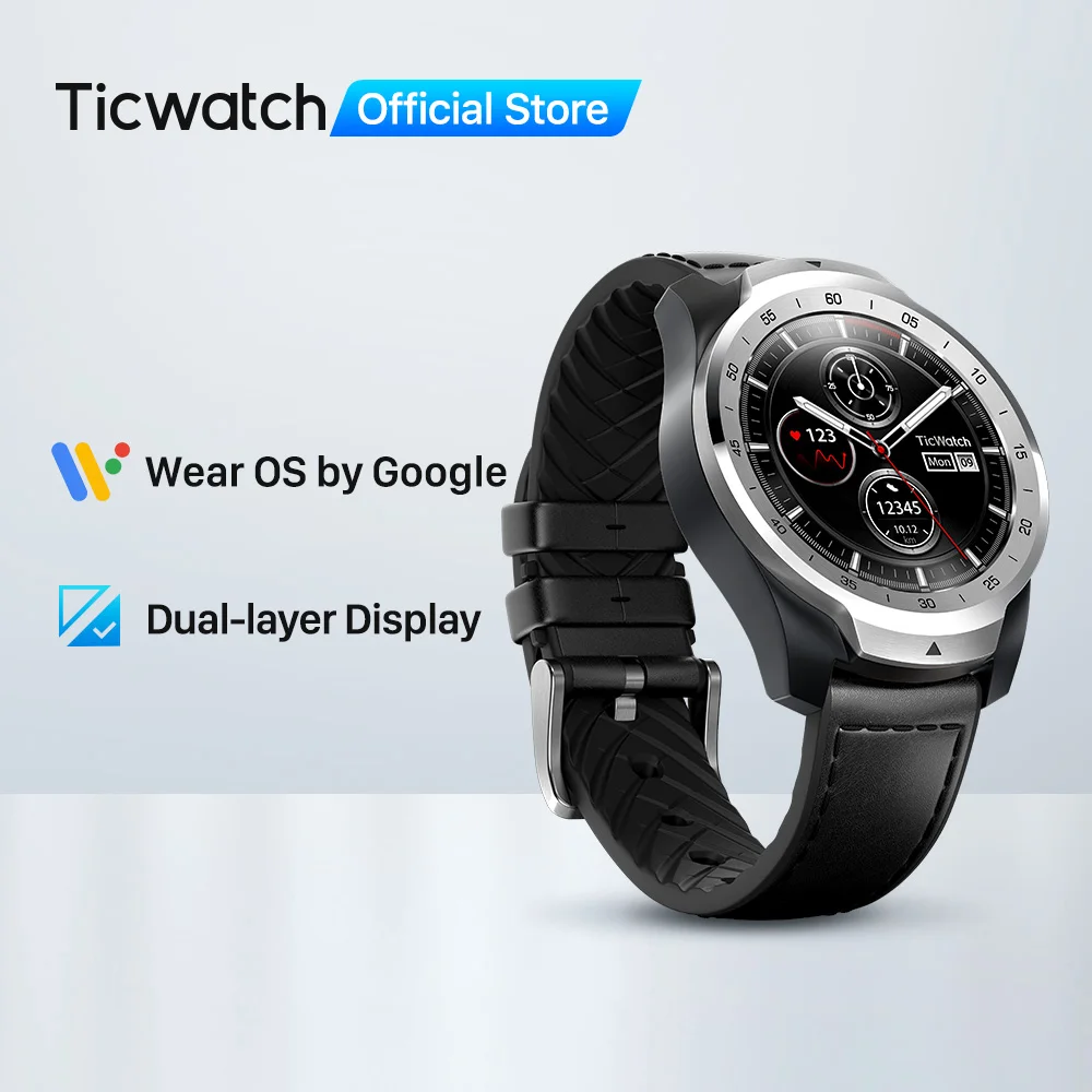 TicWatch Pro Смарт часы мужские одежда OS & nbsp Google для iOS и Android NFC оплаты Встроенный GPS
