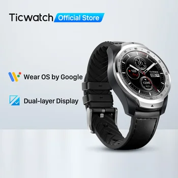 TicWatch-reloj inteligente Pro para hombre, dispositivo con sistema operativo Google, para iOS y Android, con GPS incorporado, resistente al agua y Bluetooth
