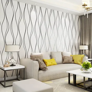 

Modern, simple, 3D, non-woven fabric with water ripple wallpaper imitating deer skin, wavy TV background wall paper