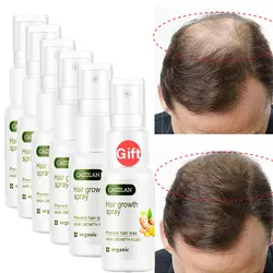 Buy 5 Get 1 Free Hair Growth Spray Serum Ginger Extract Growing Serum Prevent Hair Loss Care Scalp Treatment Thickener Essence