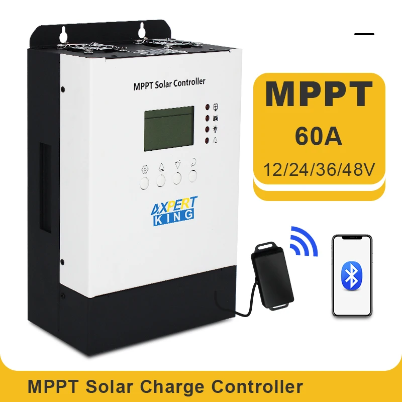 60A MPPT Solar Controller 12V 24V 36V 48V Charger Regulator Max 150VDC Input Voltage RS485 Communication Port IP32 | Обустройство