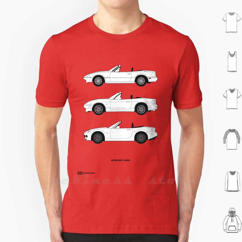 Mazda Mx - 5 T Shirt Cotton 6Xl Mazda Mx Mx5 Mx 5 Jdm Japan Car Auto Convertibile Rex Designs