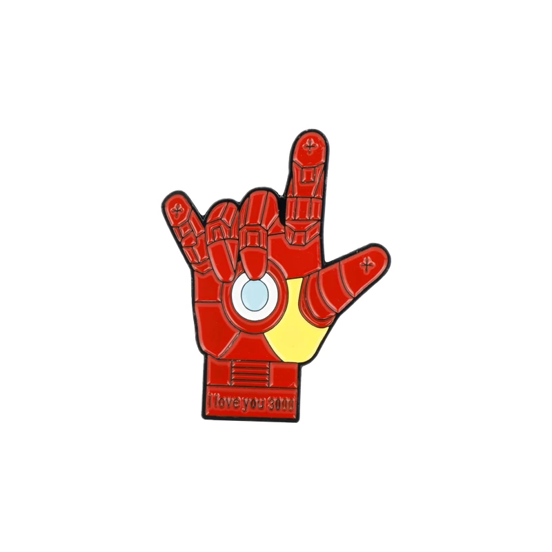 Значки Marvel брошь «Мститель» булавки Железный человек Тони Старк я люблю тебя 3000 раз Капитан Америка Тор забавные Броши для женщин и мужчин