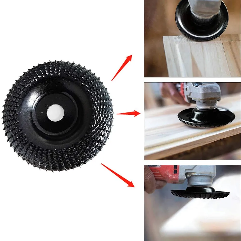 Grinder Wheel Disc 4 Inch Wood Shaping Wheel Wood Grinding Shaping Disk For Angle Grinders Power Tools 5