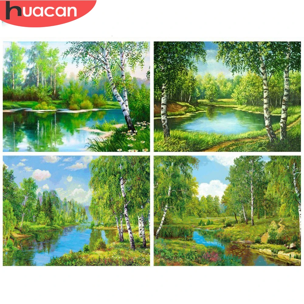 haucan DIY 5D алмазная живописи дерево шитья судов подарок полной площади мозаики
