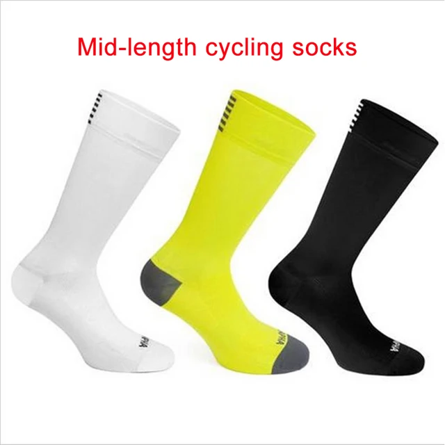 US $3.59 2020 Bicycle Socks Outdoor Sports Racing Socks High Quality Pro Team Men Women Cycling Socks MTB Bi