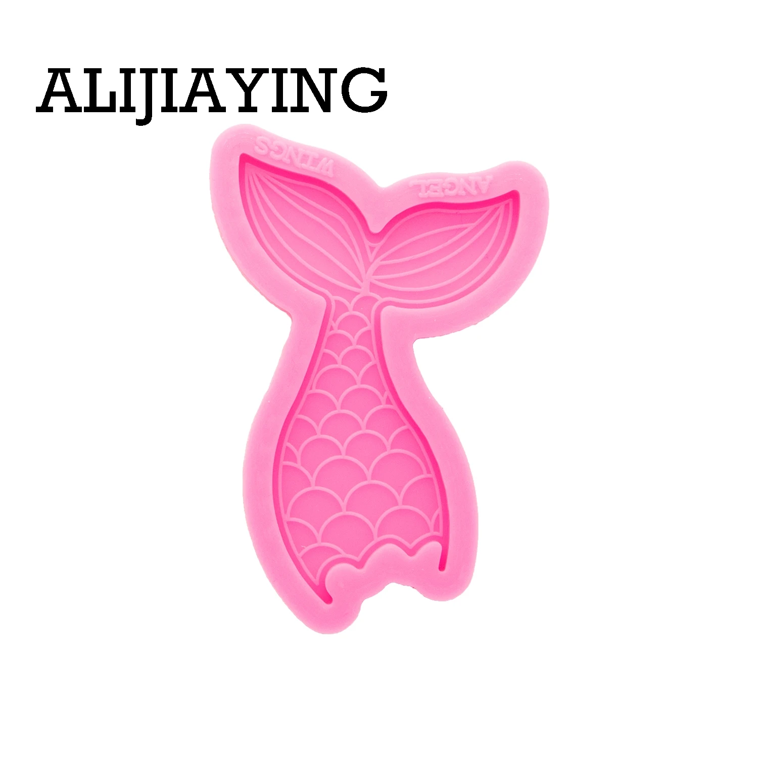 

DY0339 Super Glossy Mermaid Silicone Mold Fish tail Epoxy Craft Molds DIY for Badge Reel Customize Resin Crafting Mould