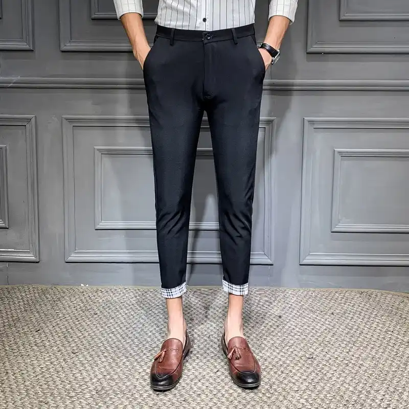 mens suit trousers skinny
