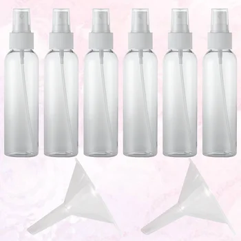 

1 Set Useful 60ml Portable Travel Bottle Lotion Spray Empty Plastic Bottle Press Spray Bottle with Funnel for Home Travel Hotel