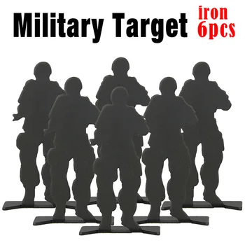

hunting military accessories Airsoft training Practicing Iron target Paintball metal shooting target (6pcs/pack)