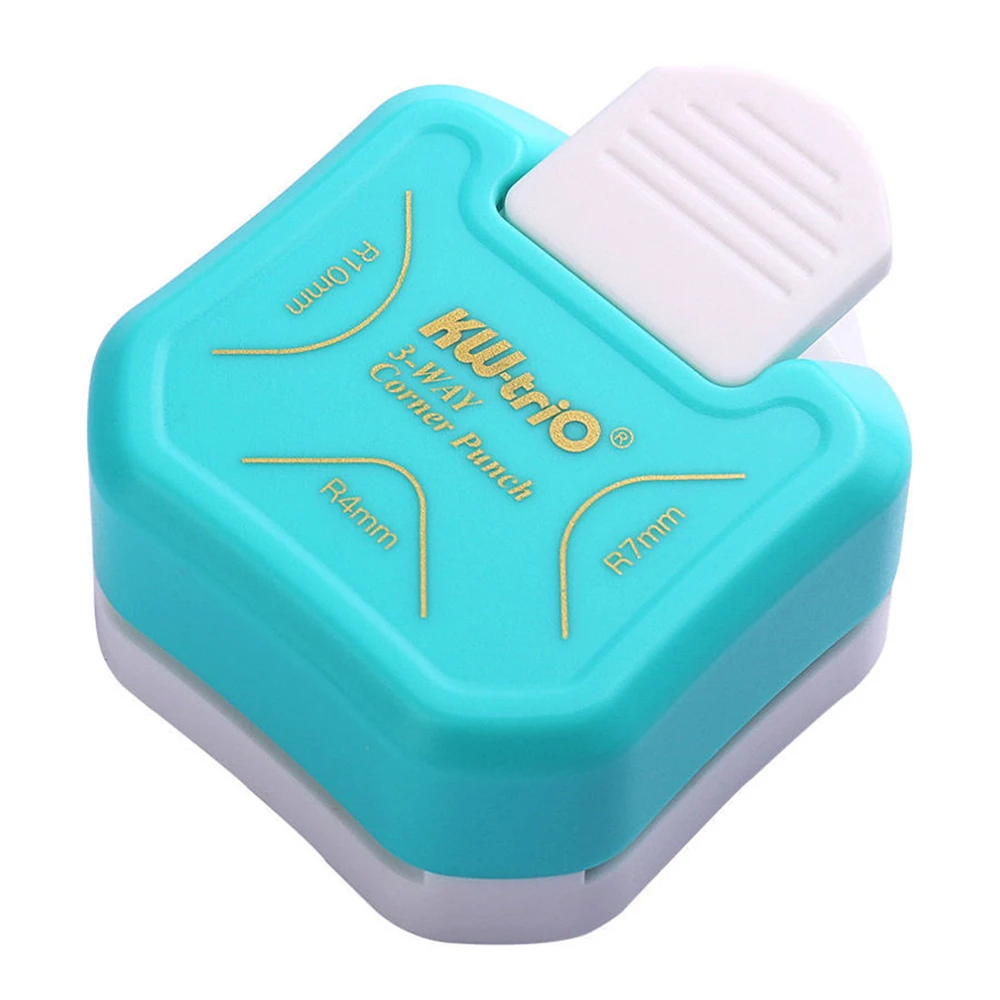 3 In 1 Plastic Punching Machine R4 R7 R10 Round Corner Trimmer DIY Card Paper Puncher Pattern Photo Cutter Scrapbooking Tool paper cutter paper punch hole punching tools paper craft punch circle hole punch corner cutter