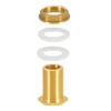 Solid Brass Bulkhead Tank Fitting Straight Female Pipe and Garden Hose Threaded ► Photo 3/5