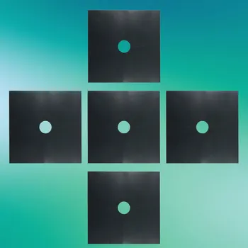 

5PCS Stove Burner Covers Teflon Durable Gas Hob Liners Stovetop Protectors Gas Range Protectors for Baking Kitchen