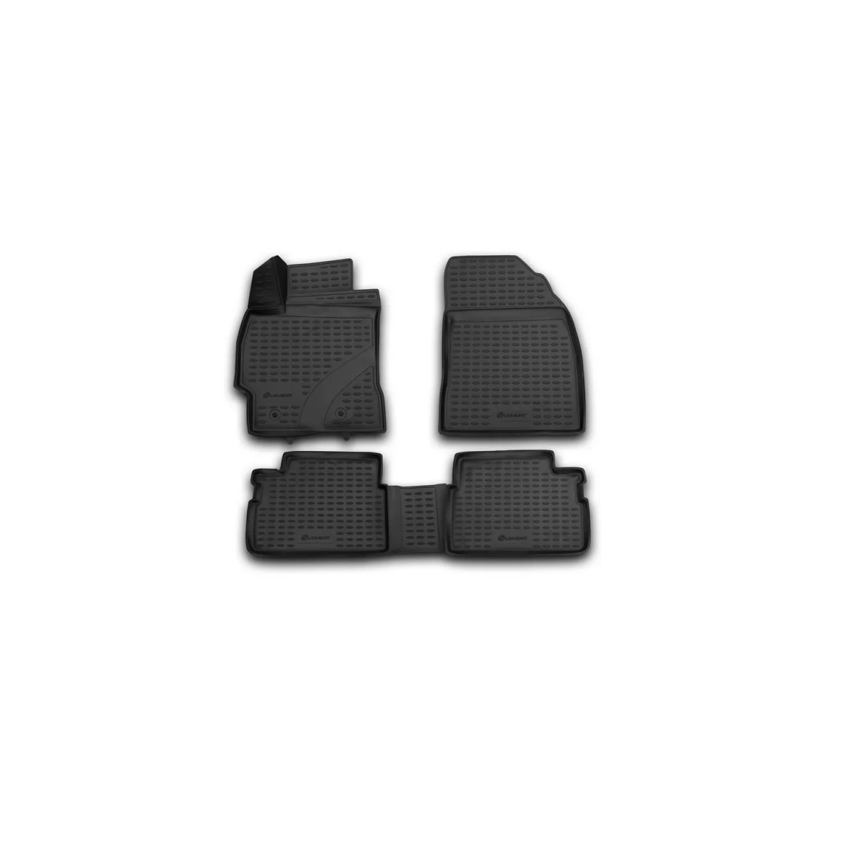 Коврики 3d в салон toyota corolla, 2013-> 4 шт.(полиуретан)(тойота корола