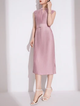 

Female 2020 Summer New European and American Temperament Stylish and Elegant High-Waisted Thin Long Pleated Skirt
