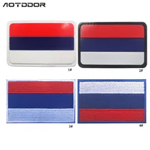 Флаг России вышитые липучки патч тканевая наклейка липучка значок настраиваемый