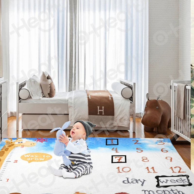 OHEART 2019 одеяло для новорожденных с вехой фон фотосъемки ежемесячный рост