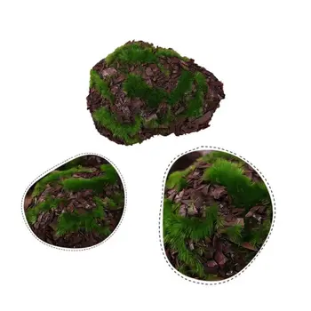 

2020 New 6 Pcs/pack Aquarium Simulated Moss Stone Artificial Foam Plant Fish Tank Decor