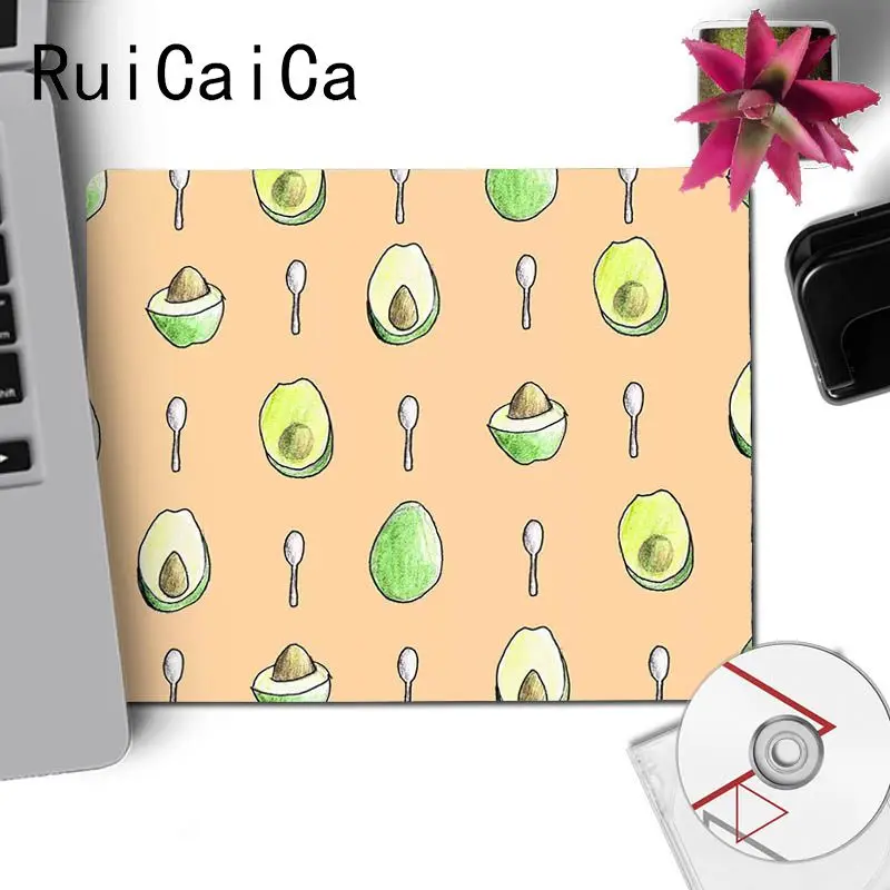 RuiCaiCa красивый аниме милый Авокадо Фрукты индивидуальные ноутбук игровой Размер коврика для компьютерной мыши для 18x22 см 25x29 см маленький коврик для мыши - Цвет: No Lock Edge25x29cm